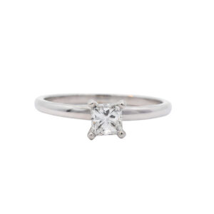 ANILLO SOLITARIO EN ORO BLANCO 0.41 CT