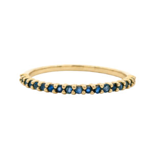 CHURUMBELA EN ORO AMARILLO DE 14K CON ZAFIRO