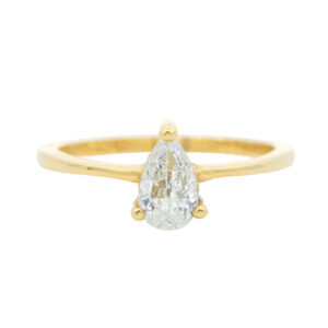 ANILLO SOLITARIO EN ORO AMARILLO