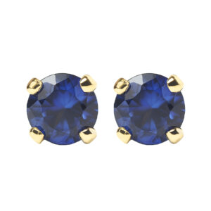 BROQUEL DE ZAFIRO EN ORO AMARILLO DE 14K